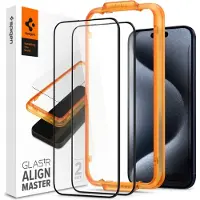 Spigen iPhone 15 Pro Spigen ALM Glas.tR Panssarilasi - 9H - 2 Kpl.
