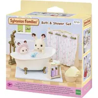 Sylvanian Families - Bath &amp; Shower Set - 5739 - - OneSize - Nuken tarvikkeet