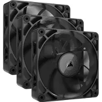 Corsair iCUE LINK RX120 MAX 120 mm PWM -kotelotuulettimen aloituspakkaus, 3 kpl, Musta