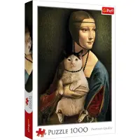 Trefl Lady kissan kanssa 1000p palapeli