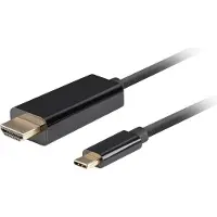 Lanberg USB-C > HDMI Kaapeli 4k 60Hz Musta - 3m