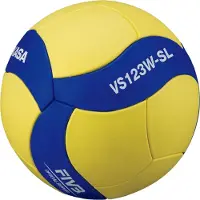 MIKASA Lentopallo VS123W SL keltainen ja sininen (5)