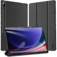 DUX Samsung Galaxy Tab S10 Ultra Domo Tri-Fold Smart Lompakkokotelo - Musta