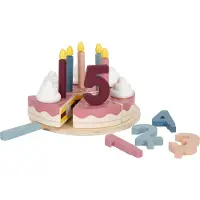 Small Foot Design Birthday Cake Tasty lelu puinen 3 y+ 23 kpl