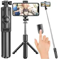 Izoxis 2-in-1 Selfie-tikku ja -jalusta Bluetooth-kaukosäätimellä