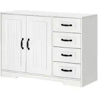 Aosom Lipasto Homcom 105x40x76cm, valkoinen