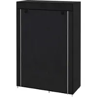 Aosom Kangaskaappi Homcom 103x43x162,5cm, musta väri