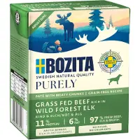 Purely 6x370g Paté hirvi Bozita koiran märkäruoka
