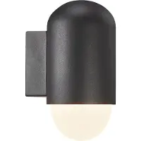 Nordlux Ulkoseinävalaisin Heka, himmennettävä, Musta, Alumiini, Moderni
