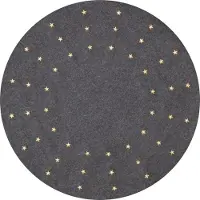 Star Trading Granne 80cm harmaa kuusenalusmatto led valoilla