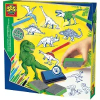 SES Creative Postimerkkisetti - Dinosaurukset - - OneSize - Askartelusetit