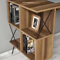 Skye Decor Työpöytä Extra 2, ruskea