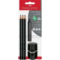 Faber-Castell Lyijykynäsetti - Grip - 5 Osaa - Musta - - OneSize - Lyijykynät