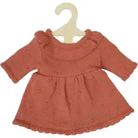 Heless Doll Knit Dress Peach 28-35 cm