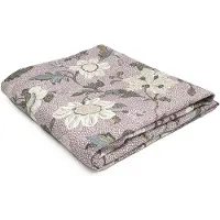 Ceannis Table Cloth 145X300Cm Dusty Pink Flower Linen - Pink - 145X300CM