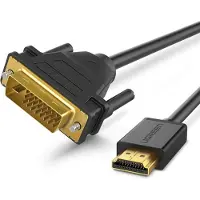 UGREEN Hdmi-kaapeli Kaksisuuntainen Dvi 2m - Musta