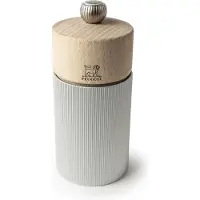 Peugeot Line Natural -suolamylly 12 cm Wood-aluminium