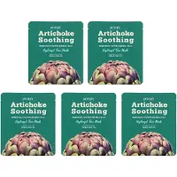 Petitfee Artichoke rauhoittava Hydrogel Beauty Face Mask 5 arkkia 1,12 unssia (32 g) Kpl
