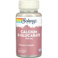 Solaray Kalsium-d-glukaraatti 400 Mg 60 Yksiköt