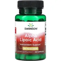 Swanson Health Alfa-lipoiinihappo (ALA) 300 mg - 60 Kapselia