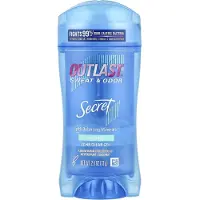 Secret , Outlast, Vettä & Haju, Antiperspirant Deodorant, Ilman hajua, 2.6 oz (73 g)