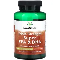 Swanson Health Kolminkertainen vahvuus Super EPA & DHA, 900 mg - 60 pehmeää kapselia