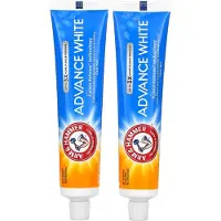 Arm & Hammer Advance White, Anticavity Fluoride Toothpaste, Clean Mint, Kaksiosainen pakkaus, 6 oz (170 g) Kunkinä