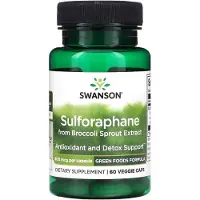 Swanson Health Sulforafaani broccoli-uutetta, 400 mcg - 60 kasviskapselia