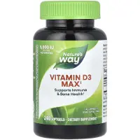 Nature'S Way , Vitamin D3 Max, 125 mcg (5 000 IU), 240 Softgels