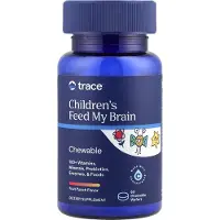 Trace Minerals Lasten Feed My Brain, Hedelmäpunch - 60 purutablettia