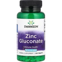 Swanson Health Sinkkiglukonaatti 30 mg - 250 tablettia
