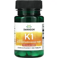 Swanson Health , Vitamiini K1, 100 mcg, 100 Tabletti