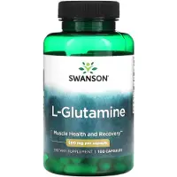 Swanson Health L-Glutamiini, 500 mg - 100 kapselia