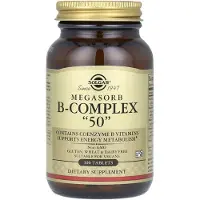 Solgar - Megasorb B-kompleksi 50 (100 tablettia)