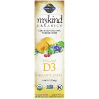 Garden of life Mykind Organics Vegaaninen D3 Luomusuihke, 1000 IU (Vanilja) - 58 ml
