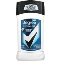 Degree UltraClear, Musta + Valkoinen, Antiperspirant Deodorant, Ocean Air, 2,7 oz (76 g)