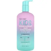 Giovanni Eco Chic KIDs Nourishing & Detangling Hiushoitoaine - Lasten hoitoaine Detangler lapsille Kaikille hiustyypeille Salon Quality Vegan - 16,5 Fl Oz