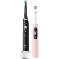 Braun Oral-B iO Series 6 -sähköhammasharja, 2 kpl, Black Lava/Pink Sand