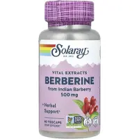 Solaray Super Berberine 500mg Kapselit 60 Yksiköt