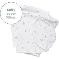 Doomoo Softy -imetystyynyn vaihtopäällinen, flower yellow
