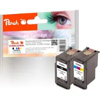 Peach 0F319026, Musta, Syaani, Magenta, Keltainen, 17 ml, 18 ml, 585 sivua, 545 sivua, Monipakkaus (PI100-226)