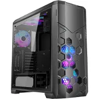 Azza STORM ARGB, Full Tower, PC, Musta, ATX, mikro ATX, EATX, Pelaaminen, Sininen, Vihreä, Punainen (CSAZ-6000ARGB/B)