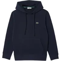 Lacoste Relaxed Fit Piqué Hoodie - Navy - 40