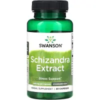 Swanson Health , Schizandra Ekstraktti, Standardoitu, 500 mg, 60 Pillereitä