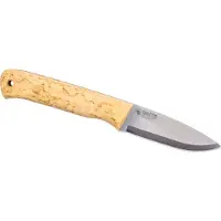 Casström Woodsman Knife Curly Birch, Sleipner Scandi Grind 10804