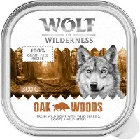 Wolf of Wilderness Adult -säästöpakkaus 24 x 300 g - Oak Woods - villisika