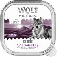 Wolf of Wilderness 24x300g Senior Wild Hills ankka & vasikka
