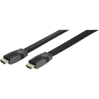 Vivanco HDMI High Speed Ethernet -kaapeli, litteä, 1.5m