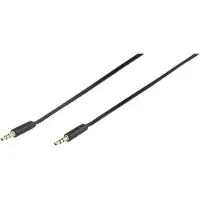 Vivanco Audio Cable 1x3.5mm Flat 0.5m Black