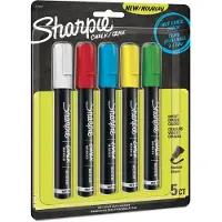 Sharpie 2157733, Sininen, Vihreä, Punainen, Valkoinen, Keltainen, Bullet, 5 kpl
